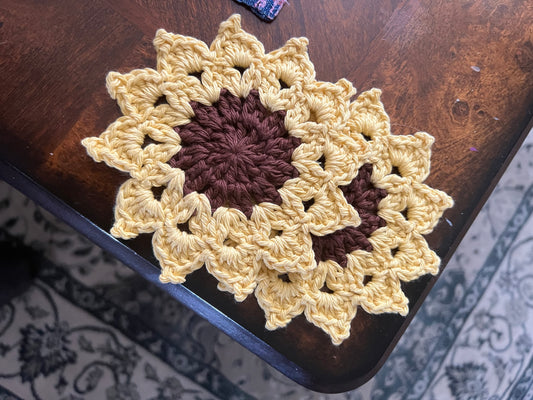 Sunflower Coasters
