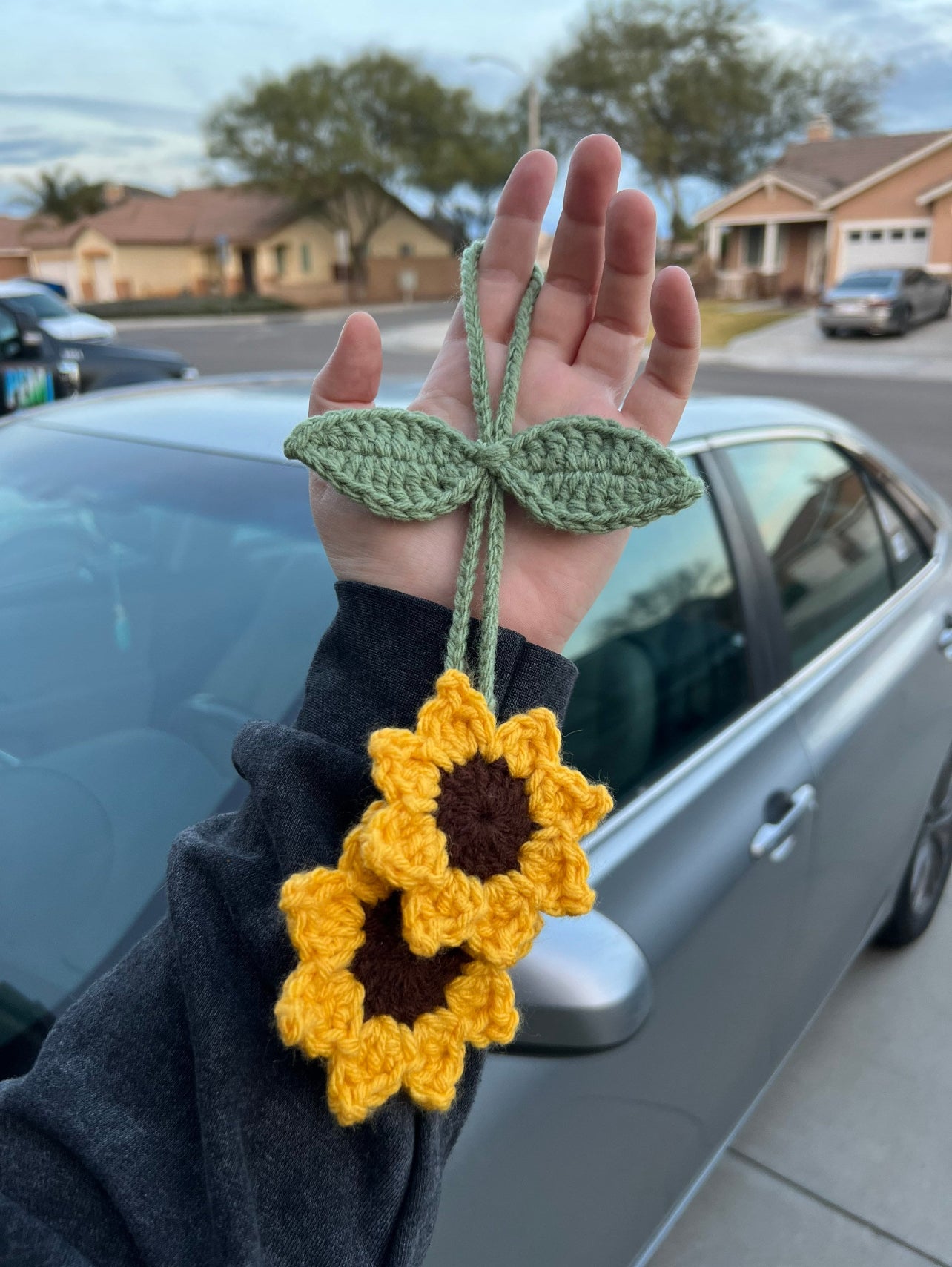 Sunflower Car Charm