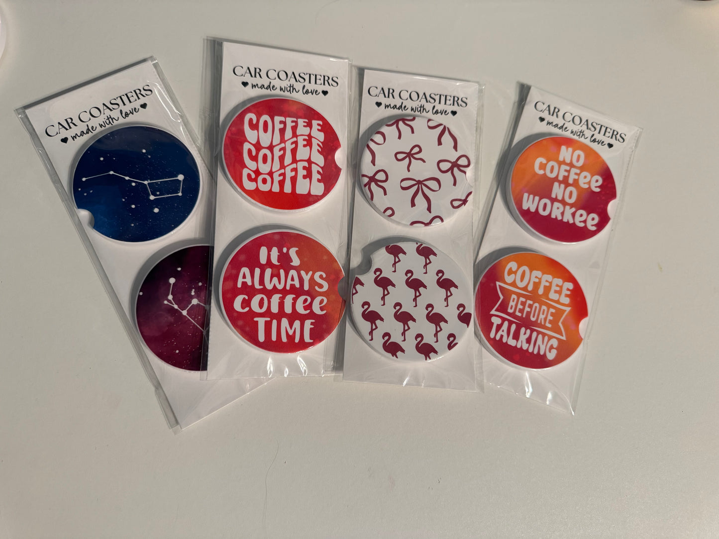 Ceramic Car Coasters