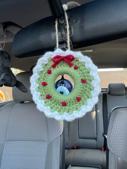 Christmas Wreath Car Charm