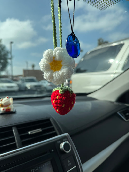 Strawberry Car Charm