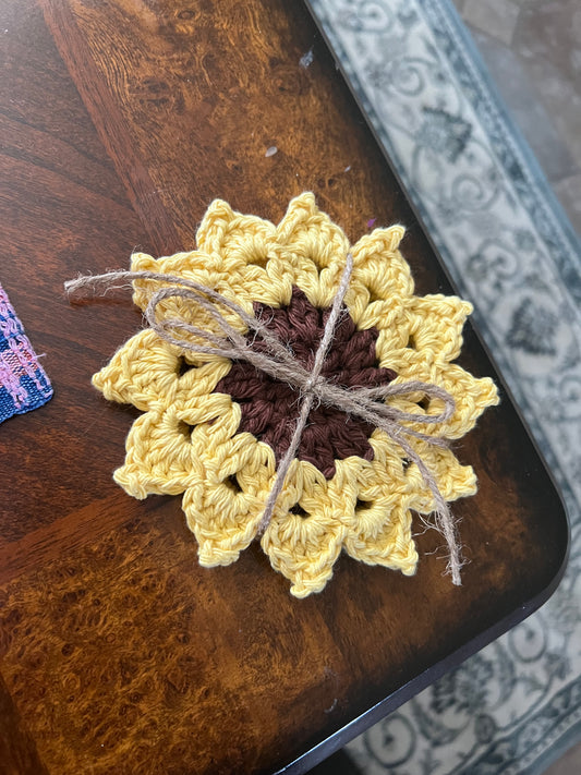 Sunflower Coasters