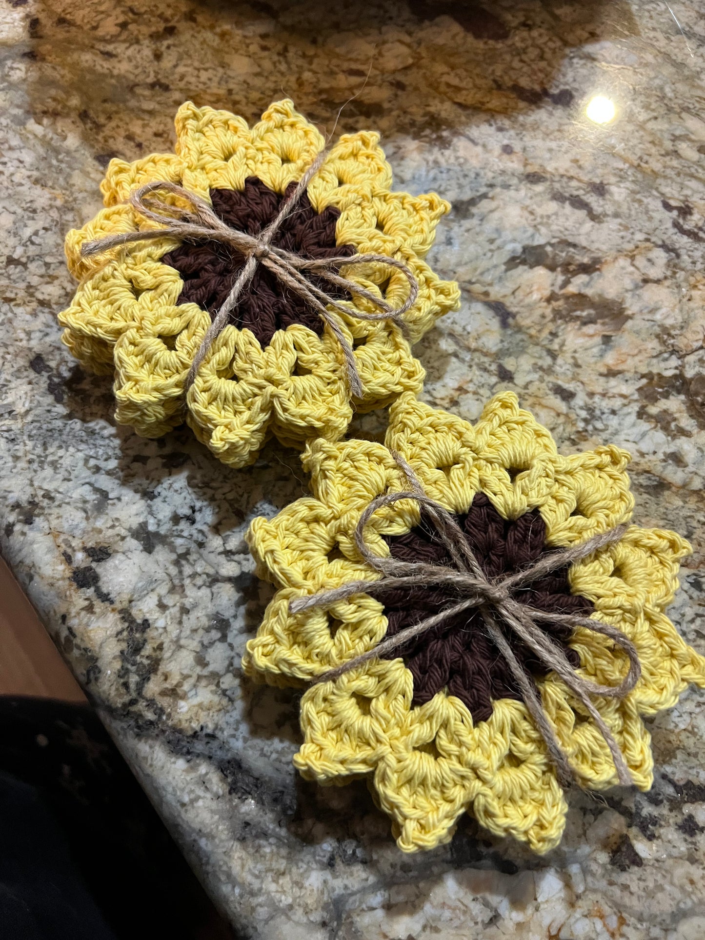 Sunflower Coasters