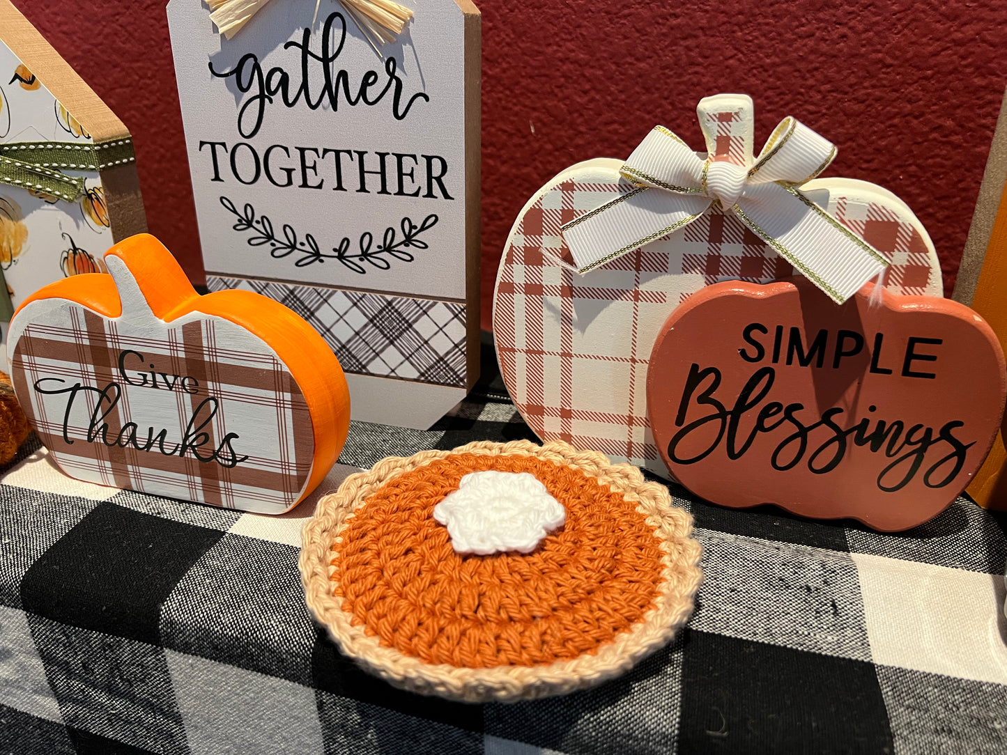 Pumpkin Pie Coasters