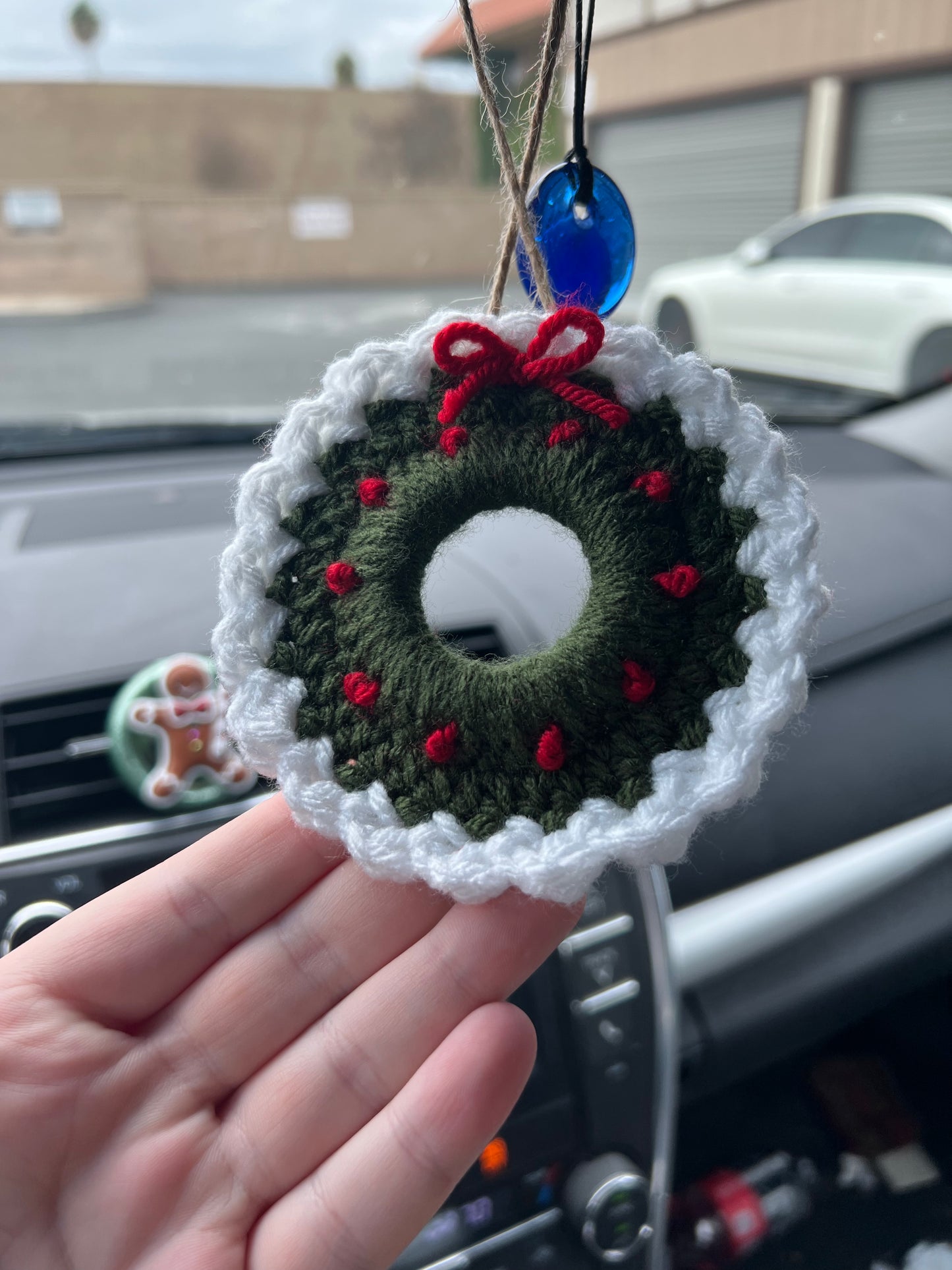 Christmas Wreath Car Charm