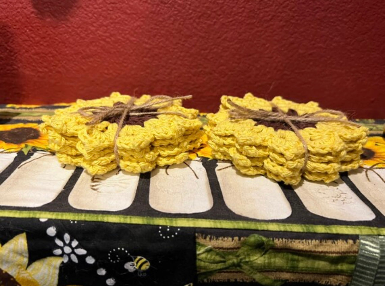 Sunflower Coasters
