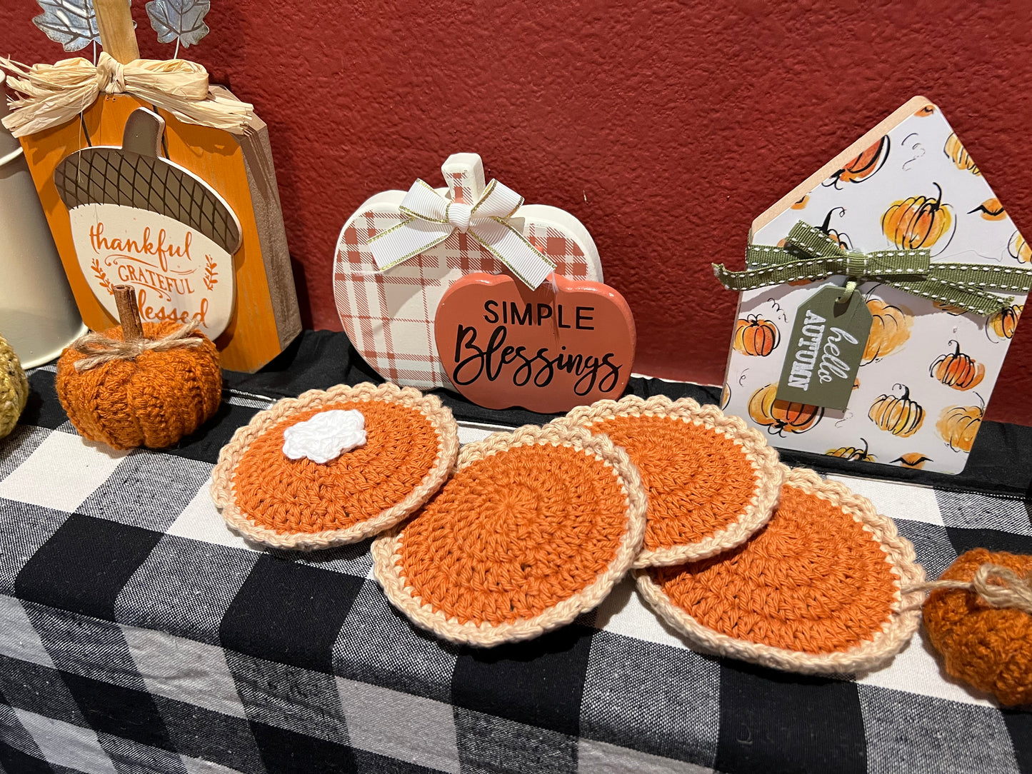 Pumpkin Pie Coasters