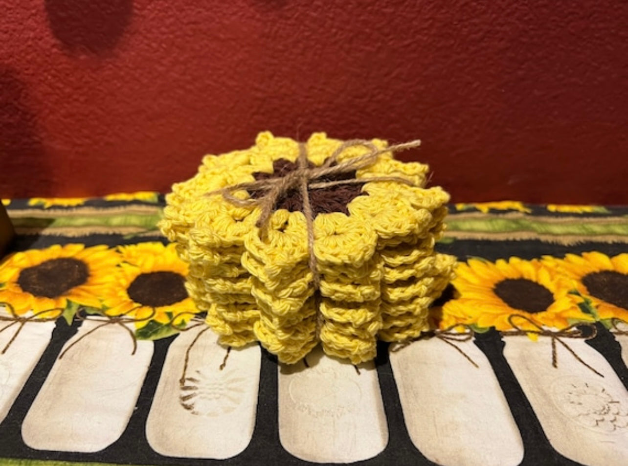 Sunflower Coasters