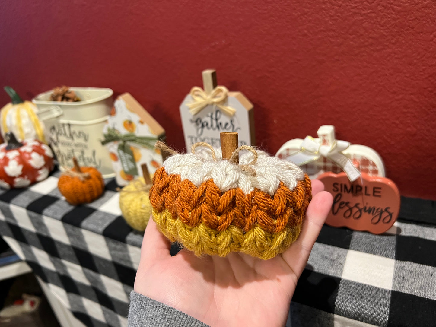 Candy Corn Pumpkin